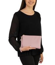 LESAC ROBERTA Dollar-Clutch aus Leder tausendj&auml;hriges Rosa - Damentaschen - 4