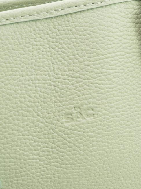 CHIARA Dollar-Shopper-Tasche aus Leder arktisches Blaugr&uuml;n - Damentaschen