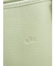 LESAC CHIARA Dollar-Shopper-Tasche aus Leder arktisches Blaugr&uuml;n - Damentaschen - 5