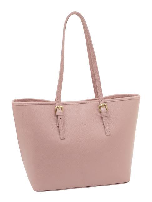 CHIARA Dollar-Shopper-Tasche aus Leder tausendj&auml;hriges Rosa - Damentaschen