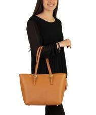 LESAC CHIARA Dollar-Shopper-Tasche aus Leder dunkles Leder - Damentaschen - 4