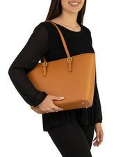 LESAC CHIARA Dollar-Shopper-Tasche aus Leder dunkles Leder - Damentaschen - 5