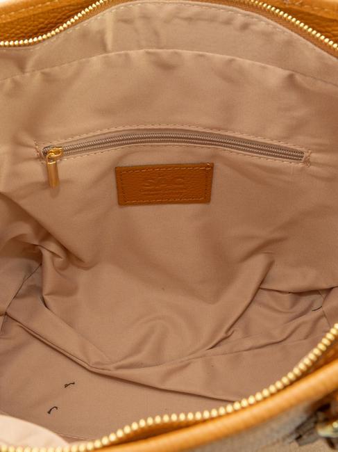 CHIARA Dollar-Shopper-Tasche aus Leder dunkles Leder - Damentaschen