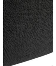 LESAC CLAUDIA Dollar-Clutch aus Leder mit Schultergurt Schwarz - Damentaschen - 6