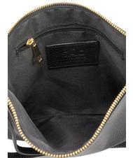 LESAC CLAUDIA Dollar-Clutch aus Leder mit Schultergurt Schwarz - Damentaschen - 7