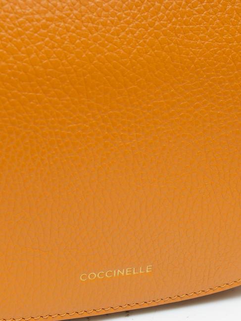 ANNE Mini-Umh&auml;ngetasche aus geh&auml;mmertem Leder Paprika - Damentaschen