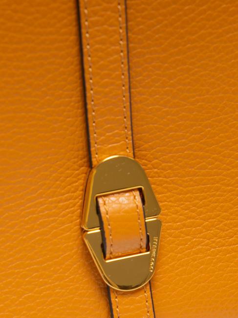 COSIMA Umh&auml;ngetasche aus geh&auml;mmertem Leder Paprika - Damentaschen