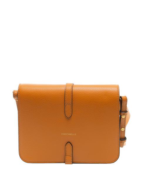 COSIMA Umh&auml;ngetasche aus geh&auml;mmertem Leder Paprika - Damentaschen