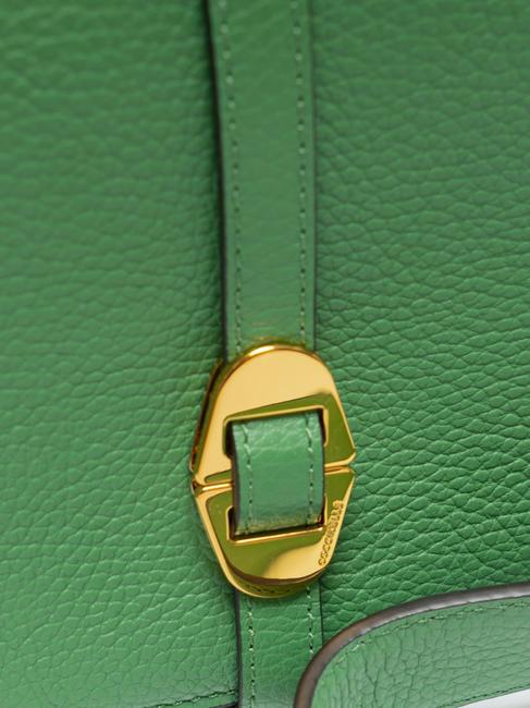 COSIMA Umh&auml;ngetasche aus geh&auml;mmertem Leder Pfefferminze - Damentaschen