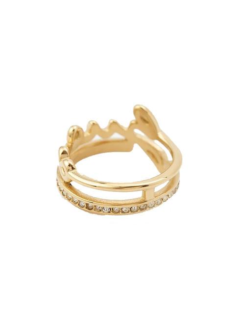SAY MY NAME Ring mit Zirkonen gelbes Gold - Ringe