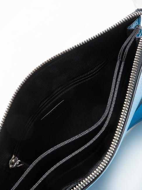 ULISSE Clutch aus robustem Kalbsleder t&uuml;rkis h - Damentaschen