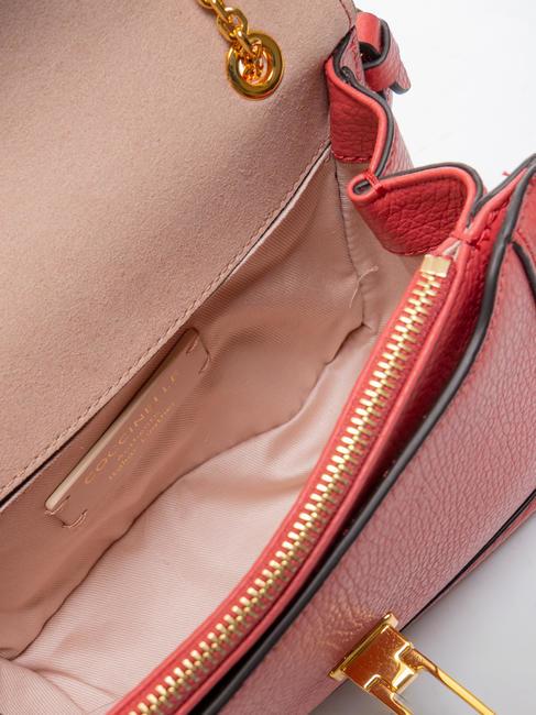 NEW MARVIN TWIST Mikro-Umh&auml;ngetasche aus Leder Preiselbeeren - Damentaschen