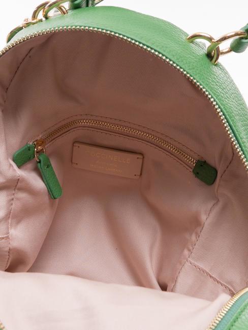 ALPHA Rucksack aus geh&auml;mmertem Leder Pfefferminze - Damentaschen