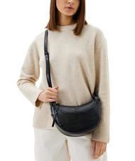 TOSCA BLU TIRAMISU Umh&auml;ngetasche mit Kroko-Print Schwarz - Damentaschen - 4