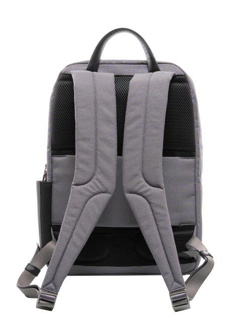 KLOUT Rucksack aus Leder und Stoff, 15,6-Zoll-PC-Halterung grau2 - PC-Rucks&auml;cke