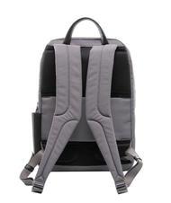 PIQUADRO KLOUT Rucksack aus Leder und Stoff, 15,6-Zoll-PC-Halterung - PC-Rucks&auml;cke