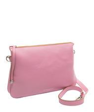 GIANNI CHIARINI MIA Tasche aus geh&auml;mmertem Leder mit Schultergurt Rosa-Natur - Damentaschen - 2