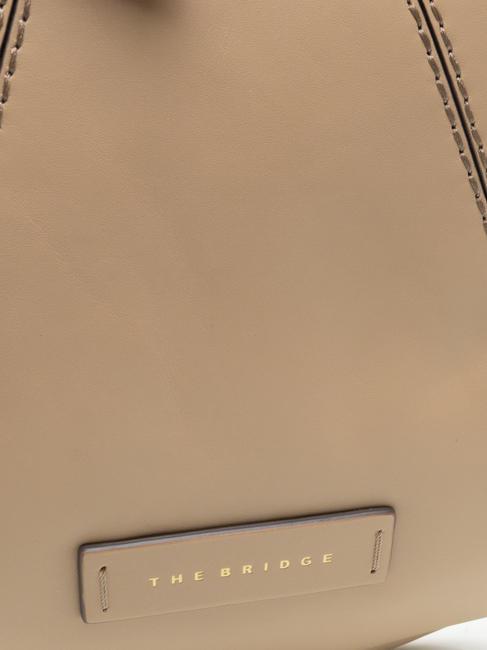 BRIGIDA Umh&auml;ngetasche aus Leder nat&uuml;rliche Abk. Gold - Damentaschen