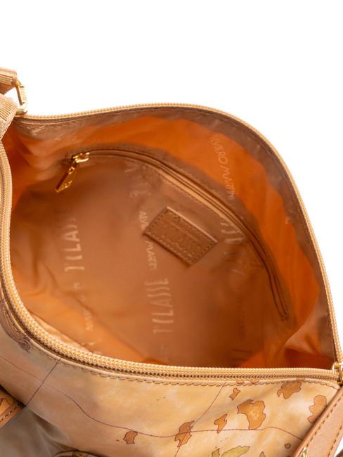 GEO CLASSIC Umh&auml;ngetasche mit Taschen NAT&Uuml;RLICH - Damentaschen