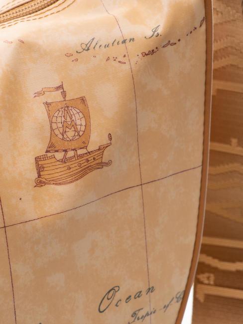 GEO CLASSIC Gro&szlig;e halbmondf&ouml;rmige Schultertasche NAT&Uuml;RLICH - Damentaschen