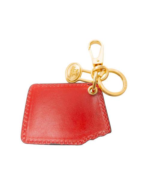 DUCCIO Schl&uuml;sselanh&auml;nger mit Taschenanh&auml;nger aus Leder Flamenco-Abk. Gold - Schl&uuml;sselanh&auml;nger und Schl&uuml;sseletuis