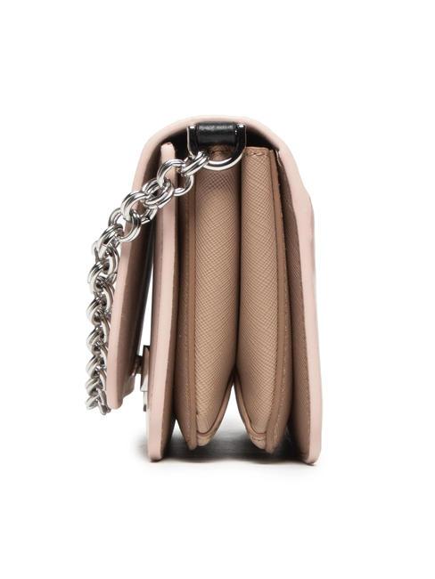 SPLENDIDA Mini-Tasche aus Leder mit Schulterriemen Bon Bon+Cappuccino+Schwarz - Damentaschen