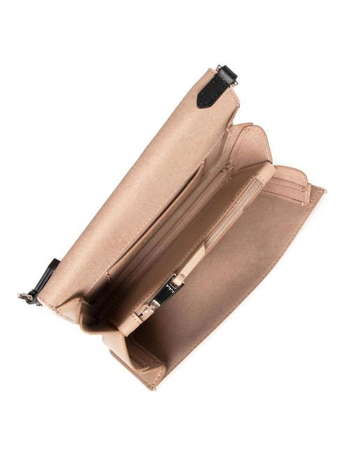 SPLENDIDA Mini-Tasche aus Leder mit Schulterriemen Bon Bon+Cappuccino+Schwarz - Damentaschen