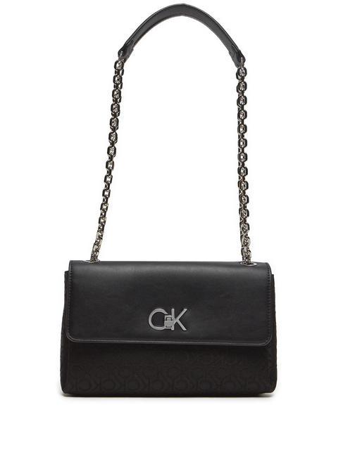 RE-LOCK  Schulter-/Umh&auml;ngetasche Allover-Logo - Damentaschen