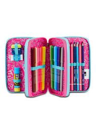SJGANG PINKFUR GIRL Federm&auml;ppchen mit komplettem Schulset Strahlendes Blau - Etuis und Zubeh&ouml;r - 2