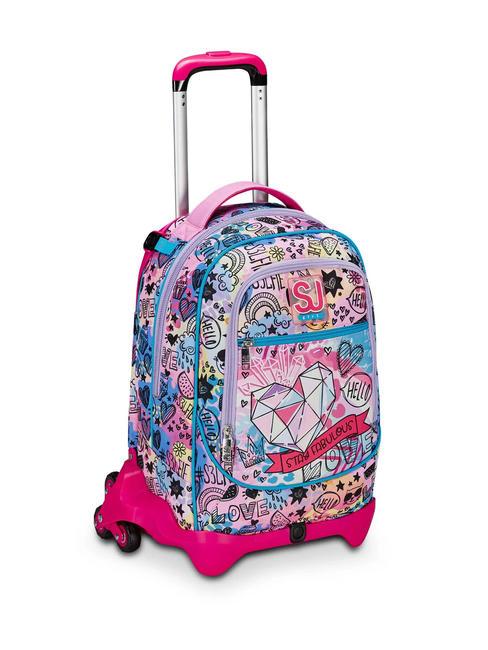 COLORJAM 3-in-1-Trolley-Rucksack, abnehmbar IBIS ROSE - Rucks&auml;cke mit Trolleyfunktion