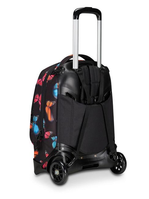 NEW WAY NEW PLUG Fantasy Rucksack mit abnehmbarem Trolley verschwommener Schmetterling - Rucks&auml;cke mit Trolleyfunktion