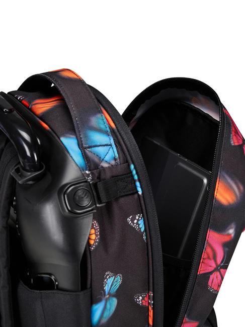 NEW WAY NEW PLUG Fantasy Rucksack mit abnehmbarem Trolley verschwommener Schmetterling - Rucks&auml;cke mit Trolleyfunktion