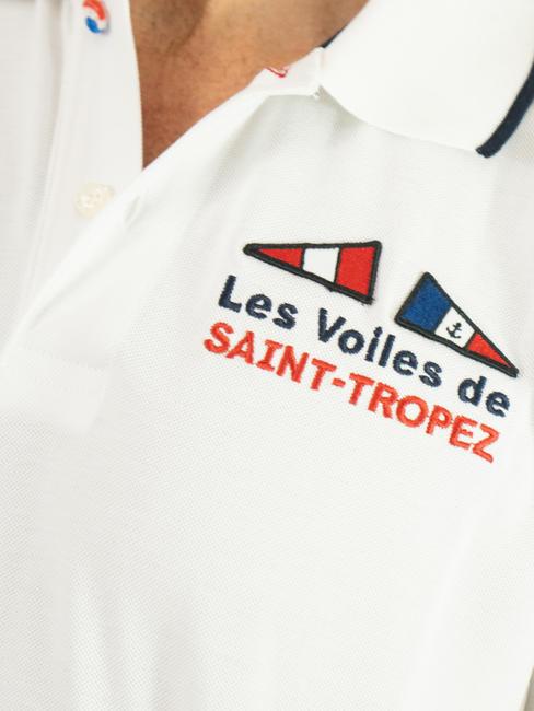 SAINT-TROPEZ Kurzarm-Poloshirt aus Baumwolle Wei&szlig; - Herren-Polo-Shirts/Herren-Polo-Shirt/Herrenpoloshirt/Herrenpoloshirts