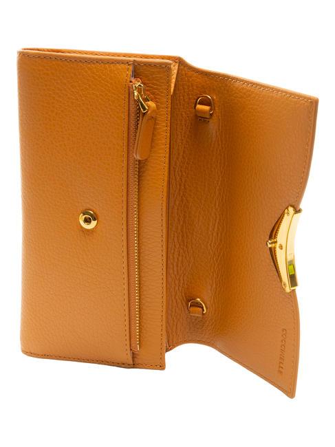 DINA  Clutch / Geldb&ouml;rse mit Schultergurt Paprika - Damentaschen