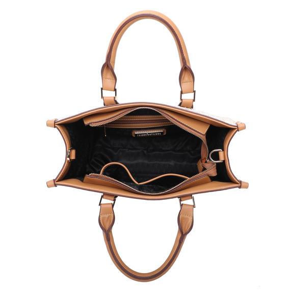 MONOGRAM Logo Handtasche, mit Schultergurt Wei&szlig; - Damentaschen