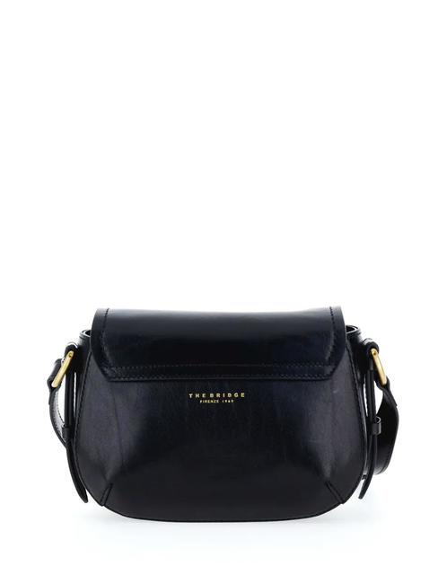 FEDERICA  Mini-Umh&auml;ngetasche aus Leder Schwarzes Gold - Harte Trolleys