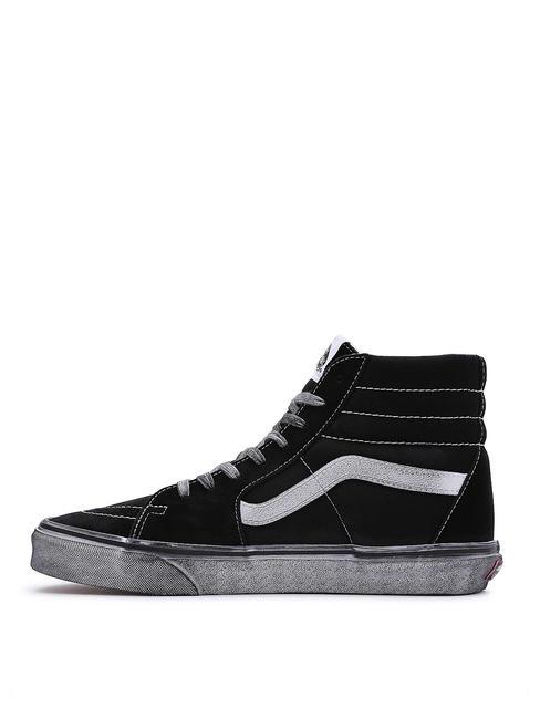 UA SK8-HI Ledersneaker betont schwarz/wei&szlig; - Schuhe Unisex