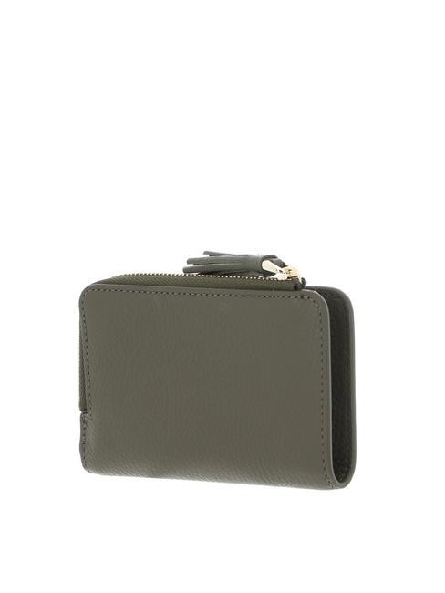 TASSEL Portemonnaie aus genarbtem Leder Lorbeergr&uuml;n - Brieftaschen Damen