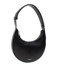 FURLA DELIZIA  Mini-Umh&auml;ngetasche aus Leder Schwarz - Damentaschen - 2