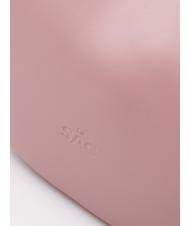 LESAC TULIPANO Umh&auml;ngetasche mit Schultergurt aus Leder tausendj&auml;hriges Rosa - Damentaschen - 6