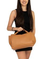 LESAC FRESIA Handtasche mit Schultergurt aus Leder nat&uuml;rlich - Damentaschen - 4