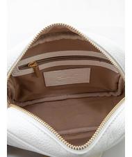 LESAC LUCIA Doppelte Umh&auml;ngetasche aus Dollar-Leder optisches Wei&szlig; - Damentaschen - 3