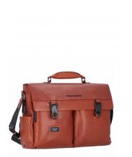 PIQUADRO HARPER 15,6-Zoll-Laptop-Aktentasche aus Leder - Arbeitstaschen