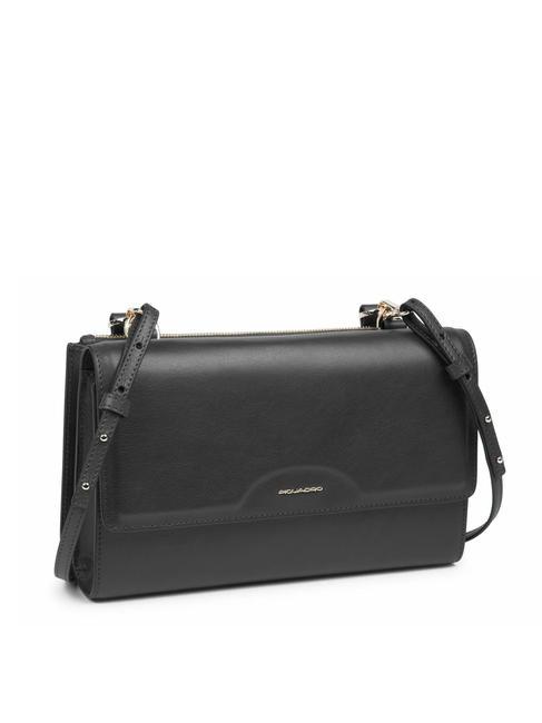 CAMPIONARIO - GEA  Clutch aus Leder Schwarz - Damentaschen