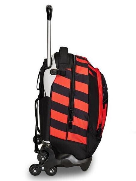 PATH OF VICTORY 3-in-1-Trolley-Rucksack, abnehmbar Schwarz - Rucks&auml;cke mit Trolleyfunktion