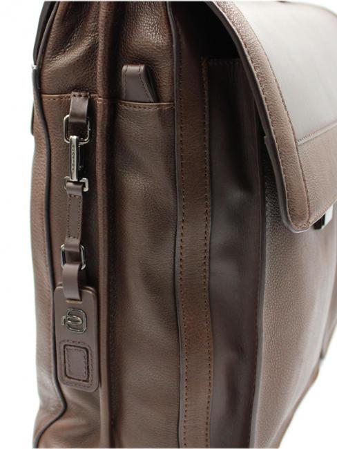 CAMPIONARIO - WOSTOK 15,6-Zoll-Laptop-Aktentasche aus Leder MORO - Arbeitstaschen