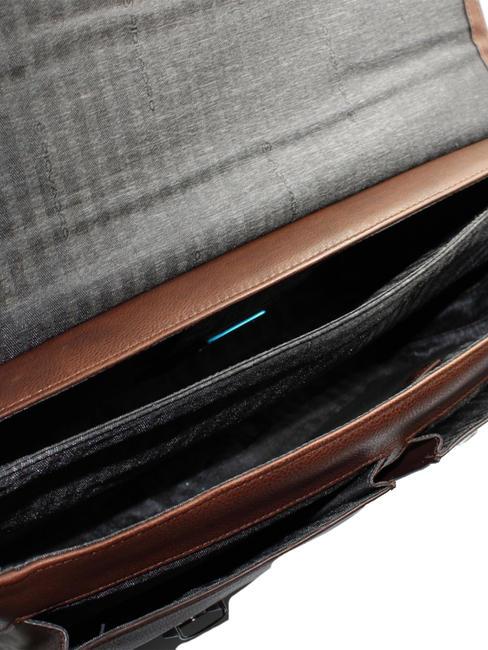 CAMPIONARIO - WOSTOK 15,6-Zoll-Laptop-Aktentasche aus Leder MORO - Arbeitstaschen