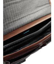 PIQUADRO CAMPIONARIO - WOSTOK 15,6-Zoll-Laptop-Aktentasche aus Leder MORO - Arbeitstaschen - 5