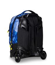 INVICTA PLUS GRS FANTASY Abnehmbarer Trolley-Rucksack blauer Shibori - Rucks&auml;cke mit Trolleyfunktion - 4
