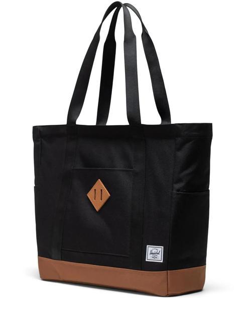 HERITAGE  Schulter-Shopper schwarz/sattelbraun - Damentaschen